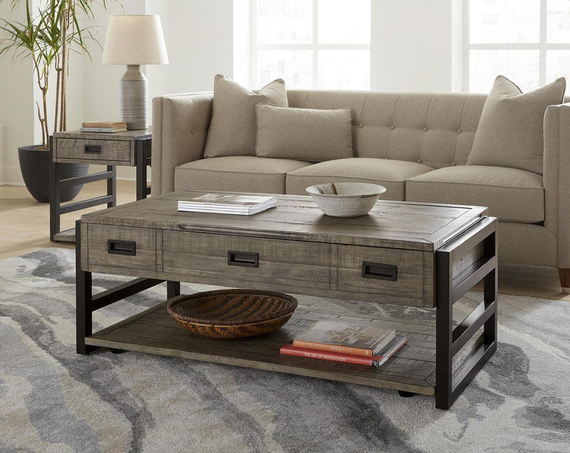 Aspenhome Furniture Grayson Lift Top Cocktail Table in Cinder Grey - Furniture City (CA)l