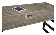 Aspenhome Furniture Grayson Liv360 Sofa/Writing Table in Cinder Grey - Furniture City (CA)l