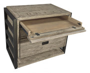 Aspenhome Furniture Grayson Workstation/Combo File in Cinder Grey - Furniture City (CA)l