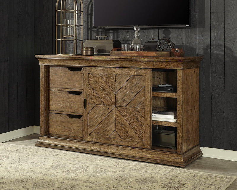 Aspenhome Furniture Mosaic 66" Console in Pecan - Furniture City (CA)l