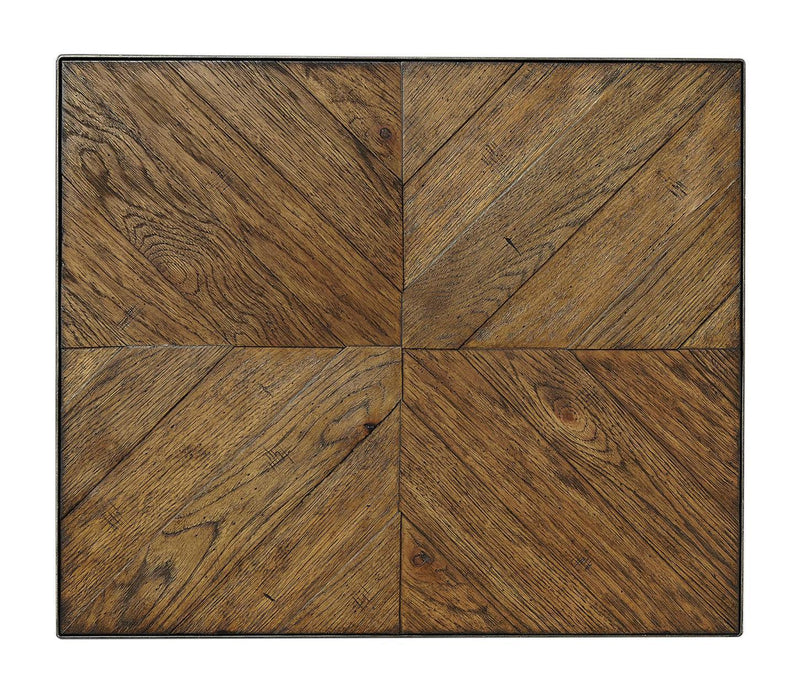 Aspenhome Furniture Mosaic End Table with Wood Top in Pecan - Furniture City (CA)l