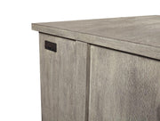 Aspenhome Furniture Platinum 60" Desk with Open Shelves in Gray Linen - Furniture City (CA)l