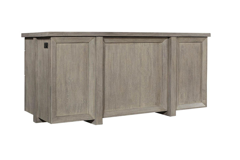 Aspenhome Furniture Platinum 66" Executive Desk in Gray Linen - Furniture City (CA)l