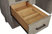 Aspenhome Furniture Platinum 66" Executive Desk in Gray Linen - Furniture City (CA)l