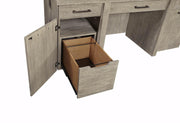 Aspenhome Furniture Platinum Credenza and Hutch in Gray Linen I251-316-317 - Furniture City (CA)l