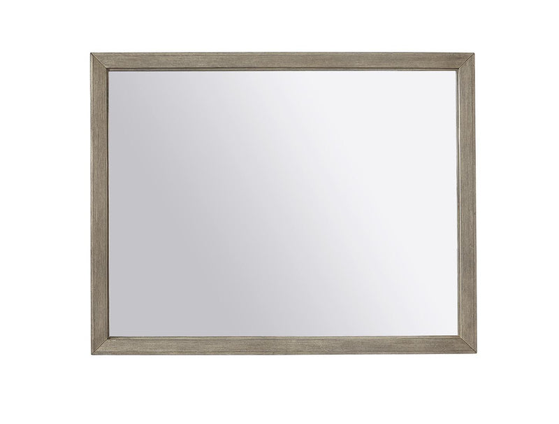 Aspenhome Furniture Platinum Landscape Mirror in Grey - Furniture City (CA)l