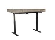 Aspenhome Furniture Platinum Lift Top Desk and Base in Gray Linen - Furniture City (CA)l