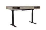 Aspenhome Furniture Platinum Lift Top Desk and Base in Gray Linen - Furniture City (CA)l
