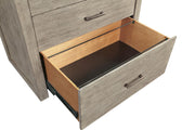 Aspenhome Furniture Platinum Workstation/Combo File in Gray Linen - Furniture City (CA)l