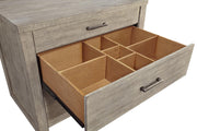 Aspenhome Furniture Platinum Workstation/Combo File in Gray Linen - Furniture City (CA)l