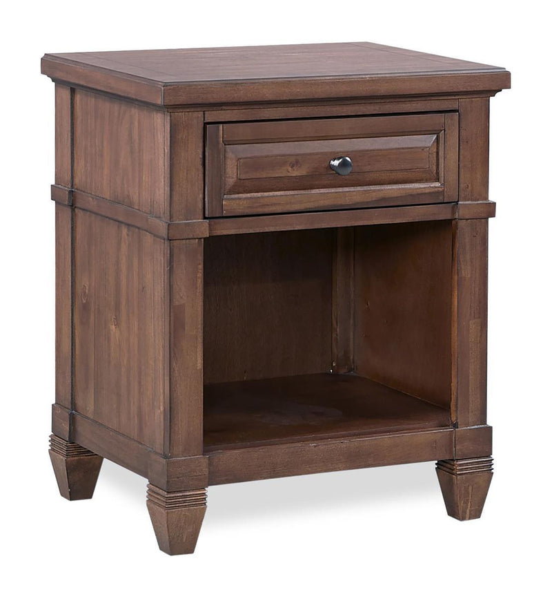 Aspenhome Furniture Thornton 1 Drawer Nightstand in Sienna - Furniture City (CA)l