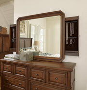 Aspenhome Furniture Thornton Mirror with Jewelry Storage in Sienna - Furniture City (CA)l