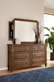Aspenhome Furniture Thornton Mirror with Jewelry Storage in Sienna - Furniture City (CA)l