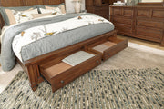 Aspenhome Furniture Thornton California King Panel Storage Bed in Sienna - Furniture City (CA)l