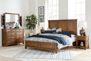 Aspenhome Furniture Thornton California King Panel Storage Bed in Sienna - Furniture City (CA)l