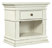 Aspenhome Granville 1 Drawer Nightstand in Vintage White - Furniture City (CA)l