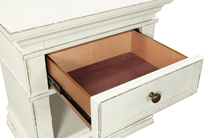 Aspenhome Granville 1 Drawer Nightstand in Vintage White - Furniture City (CA)l