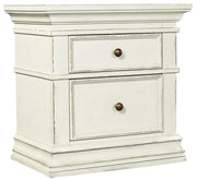 Aspenhome Granville 2 Drawer Nightstand in Vintage White - Furniture City (CA)l