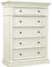 Aspenhome Granville 5 Drawer Chest in Vintage White image