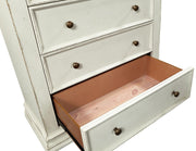 Aspenhome Granville 5 Drawer Chest in Vintage White - Furniture City (CA)l