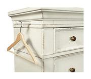 Aspenhome Granville 5 Drawer Chest in Vintage White - Furniture City (CA)l