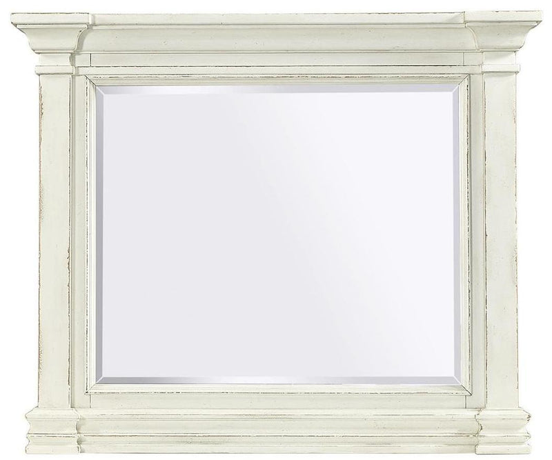 Aspenhome Granville Landscape Mirror in Vintage White - Furniture City (CA)l