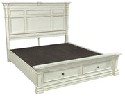 Aspenhome Granville Queen Storage Bed in Vintage White - Furniture City (CA)l