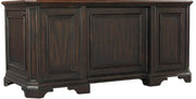 Aspenhome Hampton 66" Executive Desk in Black Cherry - Furniture City (CA)l