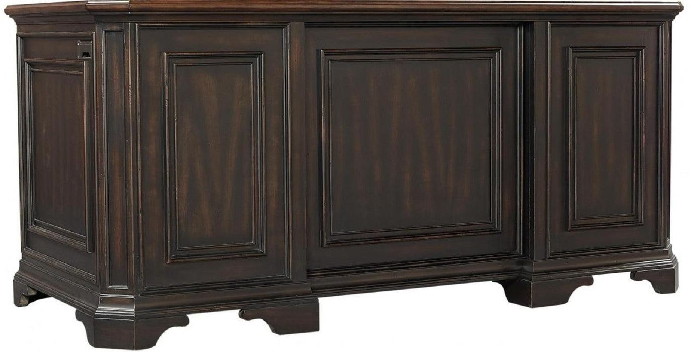 Aspenhome Hampton 66" Executive Desk in Black Cherry