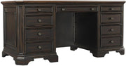 Aspenhome Hampton 66" Executive Desk in Black Cherry - Furniture City (CA)l
