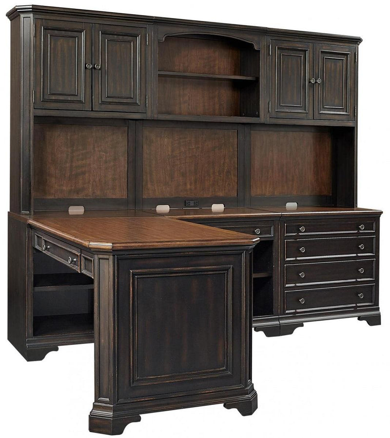 Aspenhome Hampton Modular Desk in Black Cherry - Furniture City (CA)l
