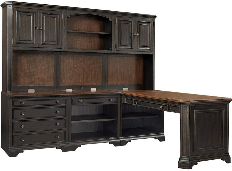 Aspenhome Hampton Modular Desk in Black Cherry - Furniture City (CA)l