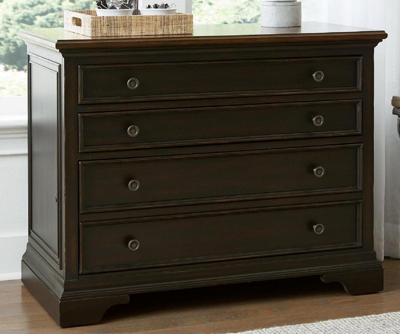 Aspenhome Hampton Combo File in Black Cherry - Furniture City (CA)l
