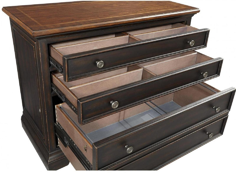 Aspenhome Hampton Combo File in Black Cherry - Furniture City (CA)l