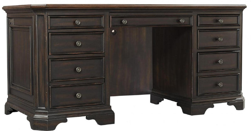 Aspenhome Hampton Credenza & Hutch in Black Cherry - Furniture City (CA)l