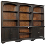 Aspenhome Hampton Open Bookcase Wall in Black Cherry - Furniture City (CA)l