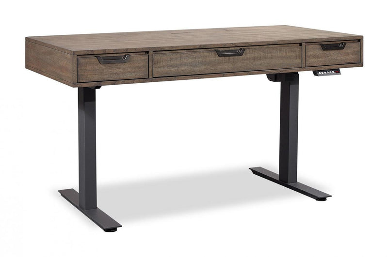Aspenhome Harper Point 60" Adjustable Lift Top Desk in Grey - Furniture City (CA)l