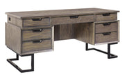 Aspenhome Harper Point 66" Executive Desk in Fossil - Furniture City (CA)l