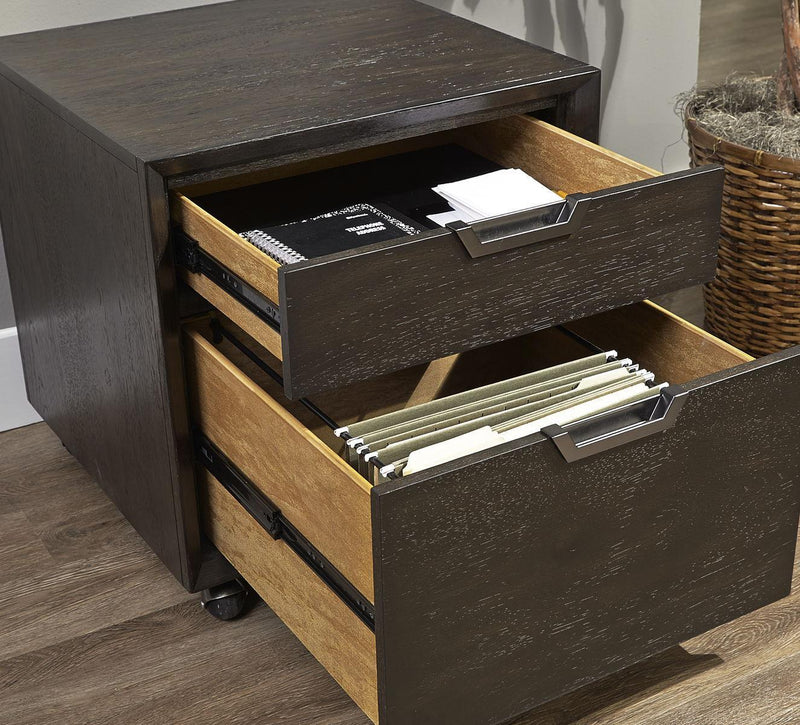 Aspenhome Harper Point Rolling File in Fossil - Furniture City (CA)l