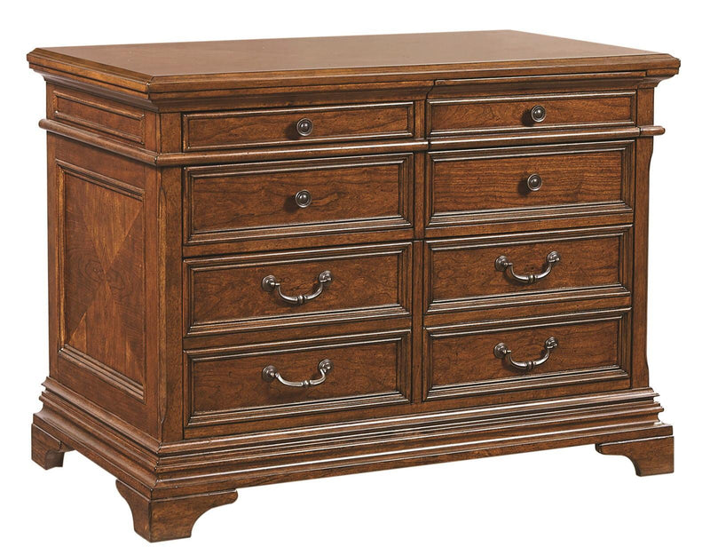 Aspenhome Hawthorne 5-Drawer Combo File in Brown Cherry - Furniture City (CA)l