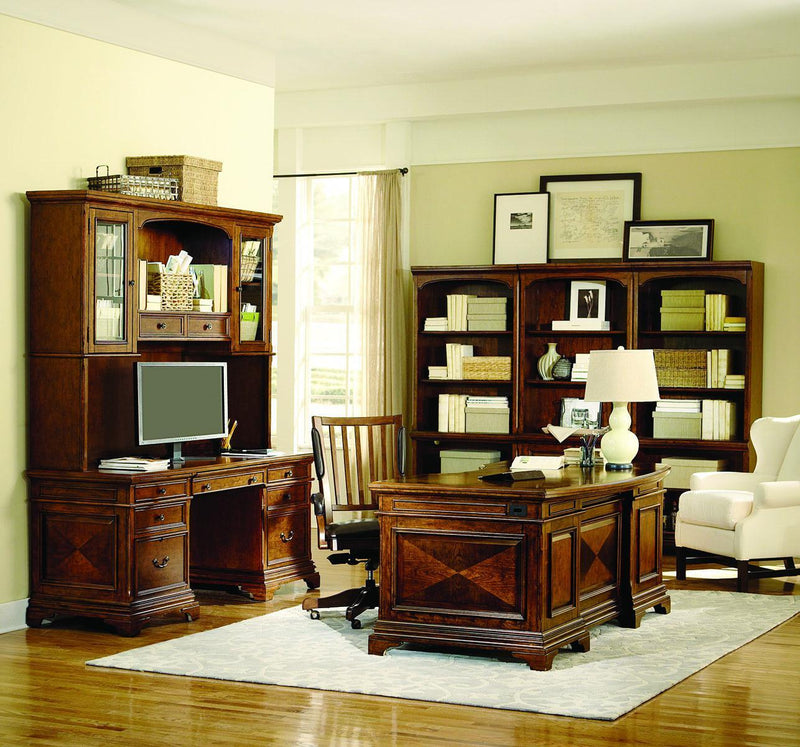 Aspenhome Hawthorne 72" Executive Desk in Brown Cherry - Furniture City (CA)l