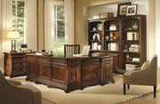 Aspenhome Hawthorne Desk and Reversible Return in Brown Cherry - Furniture City (CA)l