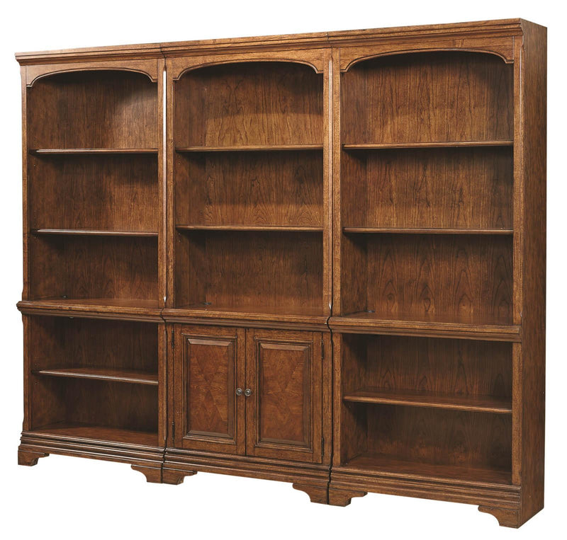 Aspenhome Hawthorne Door Bookcase in Brown Cherry - Furniture City (CA)l