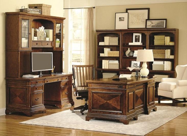 Aspenhome Hawthorne Door Bookcase in Brown Cherry - Furniture City (CA)l