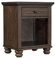 Aspenhome Hudson Valley 1 Drawer Nightstand in Chestnut - Furniture City (CA)l