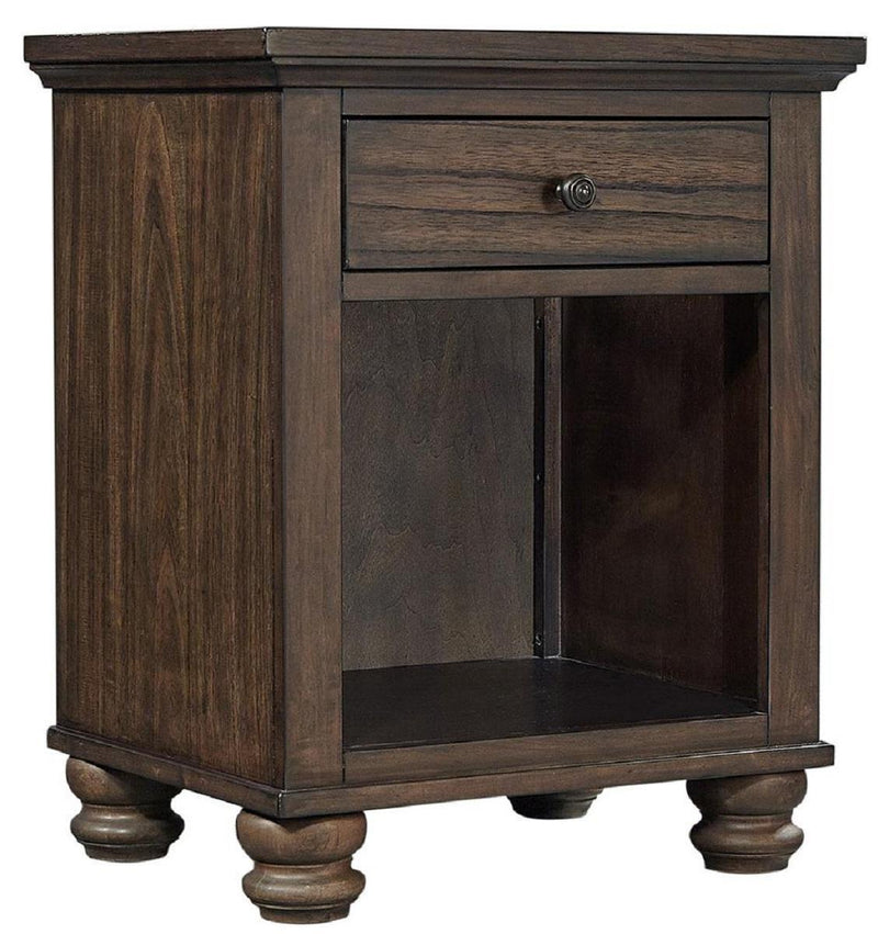 Aspenhome Hudson Valley 1 Drawer Nightstand in Chestnut - Furniture City (CA)l
