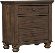 Aspenhome Hudson Valley 3 Drawer Nightstand in Chestnut - Furniture City (CA)l