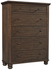Aspenhome Hudson Valley 6 Drawer Chest in Chestnut - Furniture City (CA)l