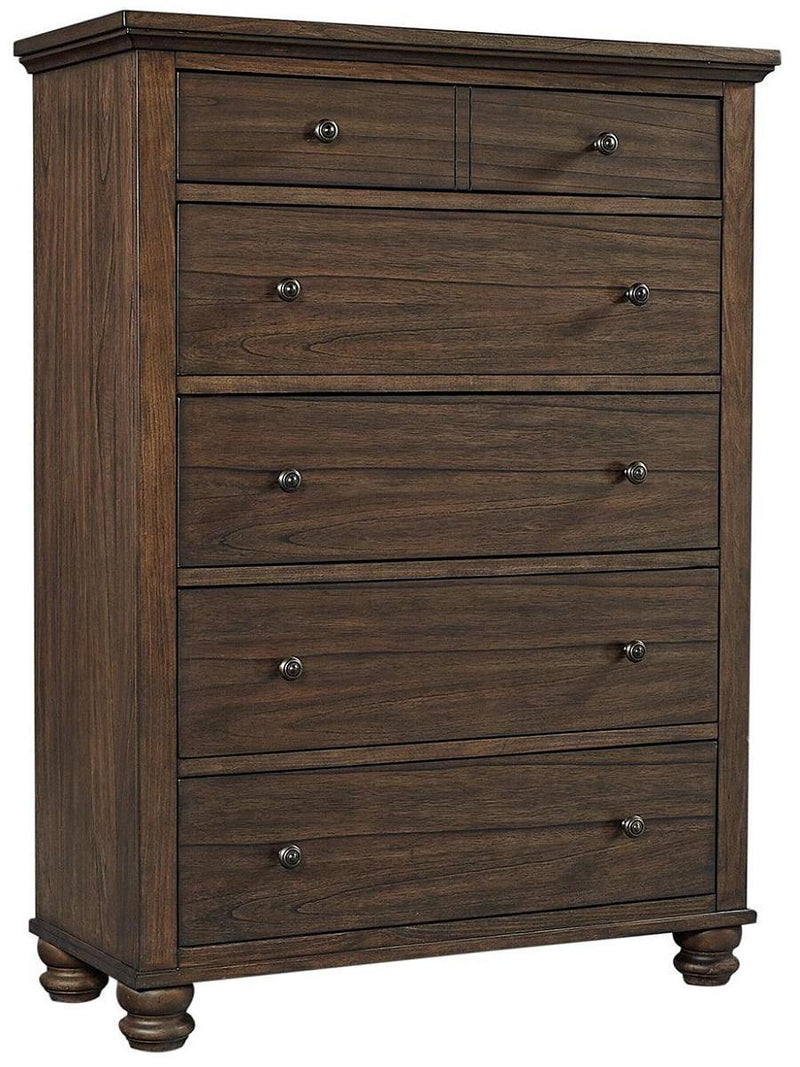 Aspenhome Hudson Valley 6 Drawer Chest in Chestnut - Furniture City (CA)l