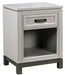 Aspenhome Hyde Park 1 Drawer Nightstand in Light Gray image